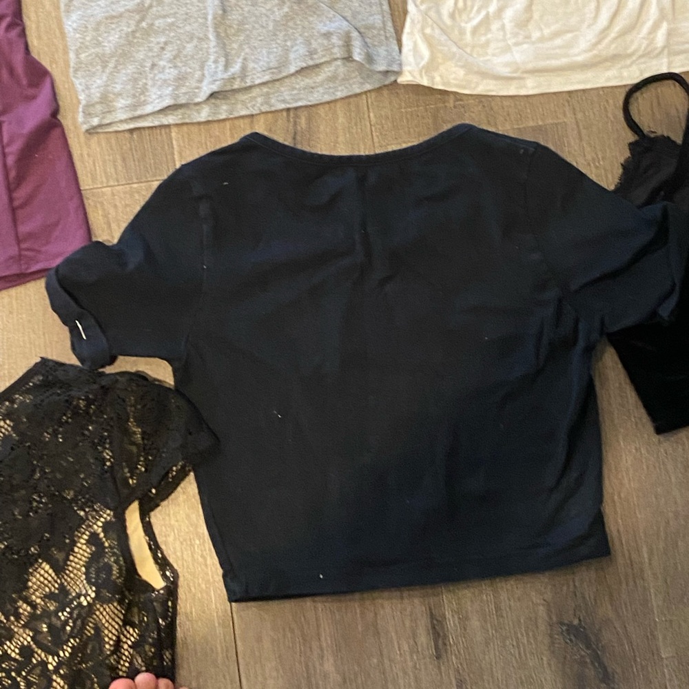 safety pins on the sleeves